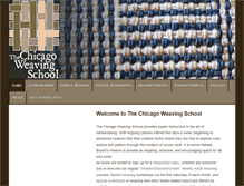 Tablet Screenshot of chicagoweavingschool.com
